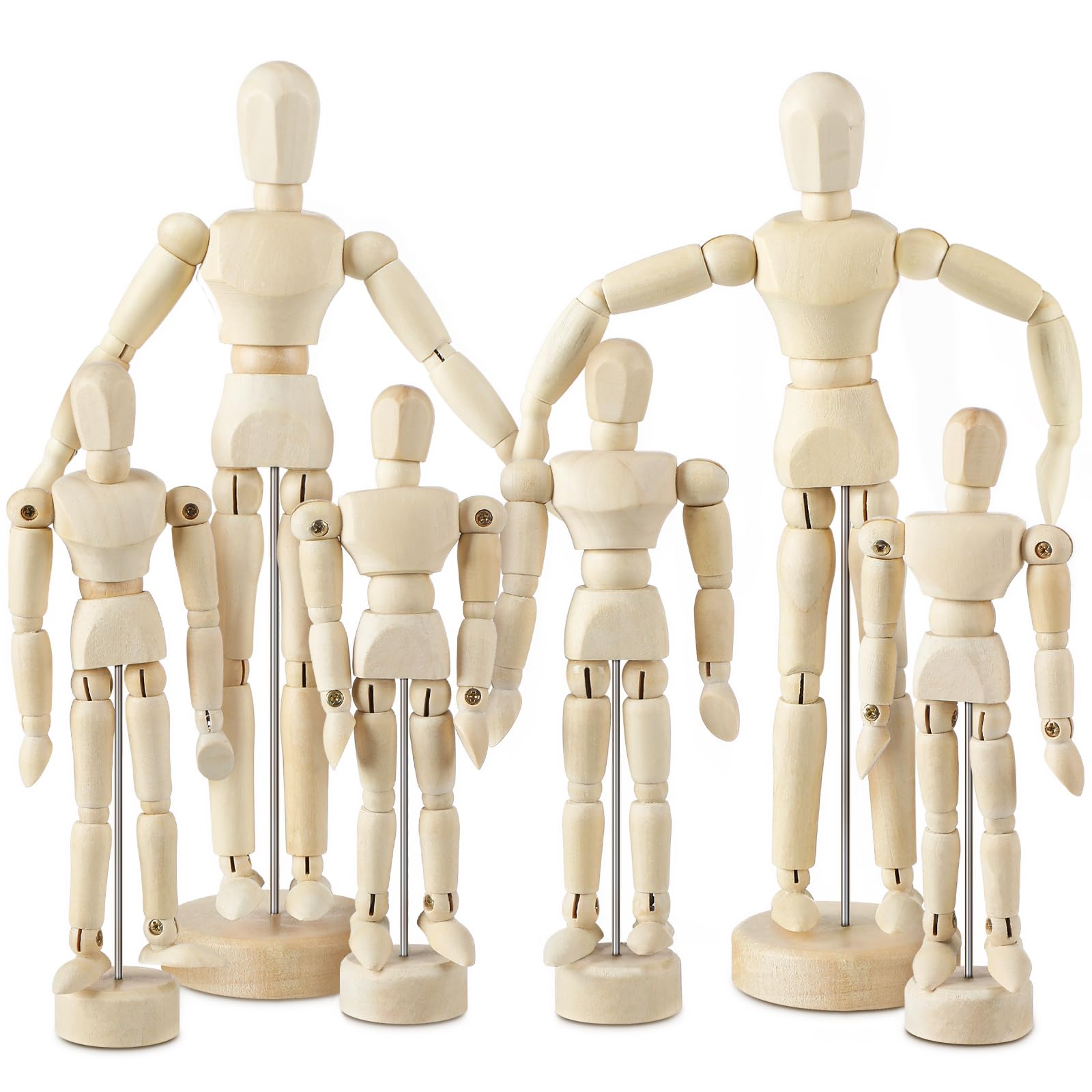 Amazon.com: Menkxi 6 Pcs Wooden Artist Mannequin Model Flexible